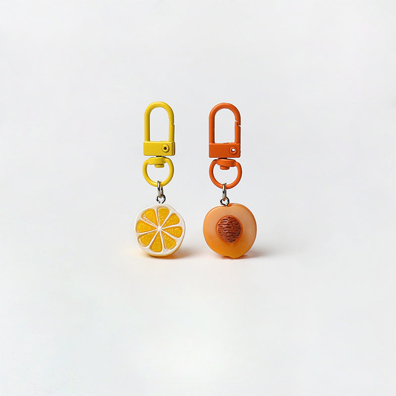 Creative Super Realistic Fruit Keychain Personality Cute Pendant Versatile Simple Bag Charm Fun Accessory