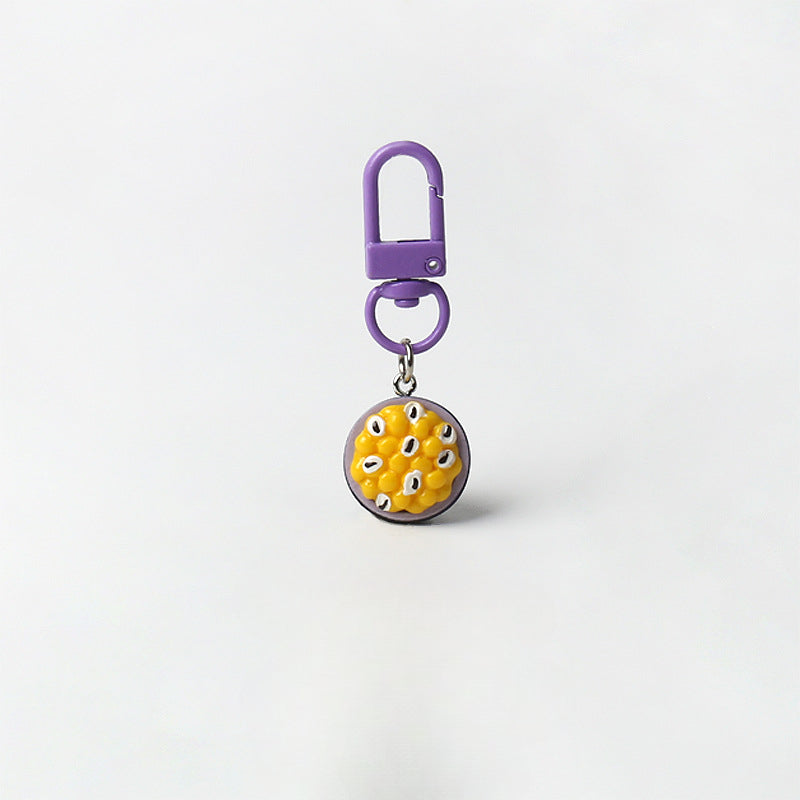 Creative Super Realistic Fruit Keychain Personality Cute Pendant Versatile Simple Bag Charm Fun Accessory