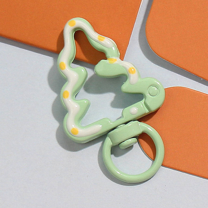 2025 New Hand-painted Christmas Tree Alloy Buckle