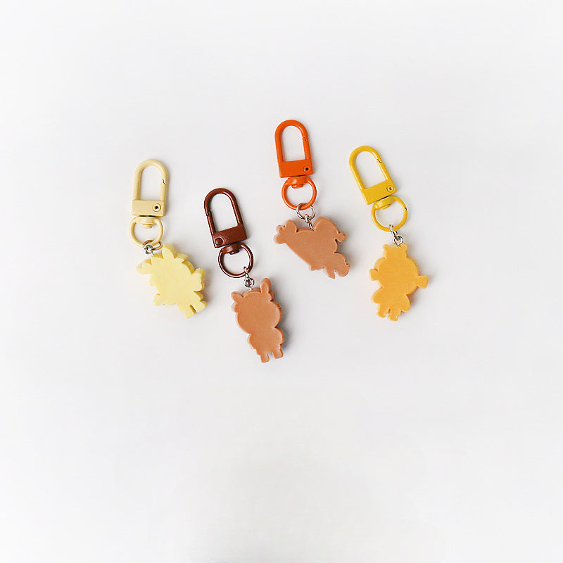 Cartoon Cute Exquisite Outfit Labubu Keychain Pendant Daily Versatile Adorable Accessory Small Bag Charm