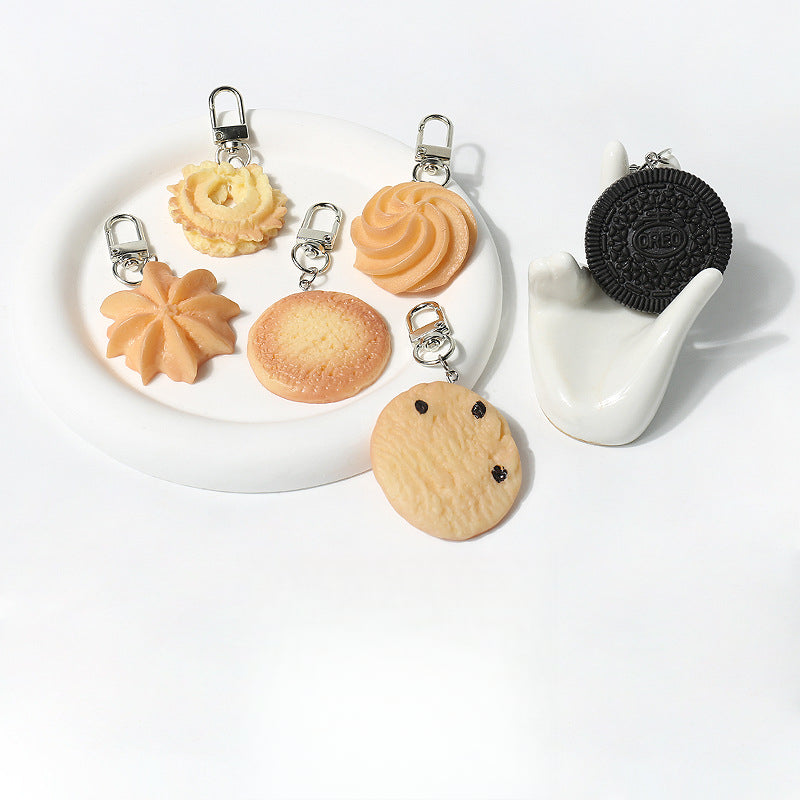 Simulation Series Cookie Keychain Cute Backpack Pendant Personalized Daily Car Pendant Versatile Hanging Ornament