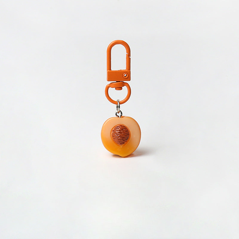 Creative Super Realistic Fruit Keychain Personality Cute Pendant Versatile Simple Bag Charm Fun Accessory