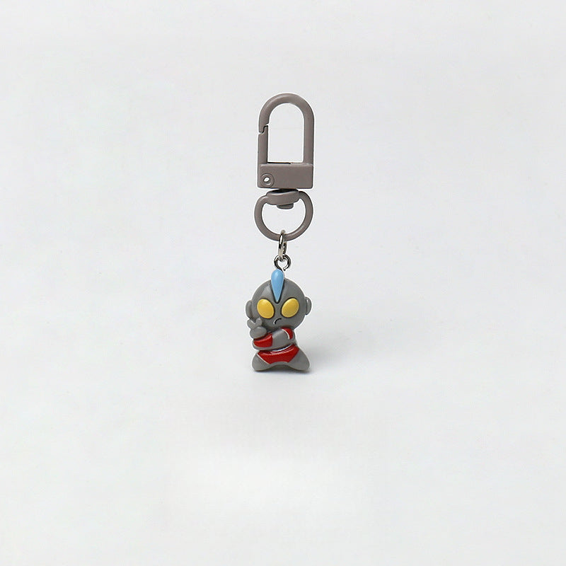 Personalized Ultraman Monster Series Keychain Cartoon Pendant Daily Car Small Pendant All-Matching Accessories Hanging Ornaments