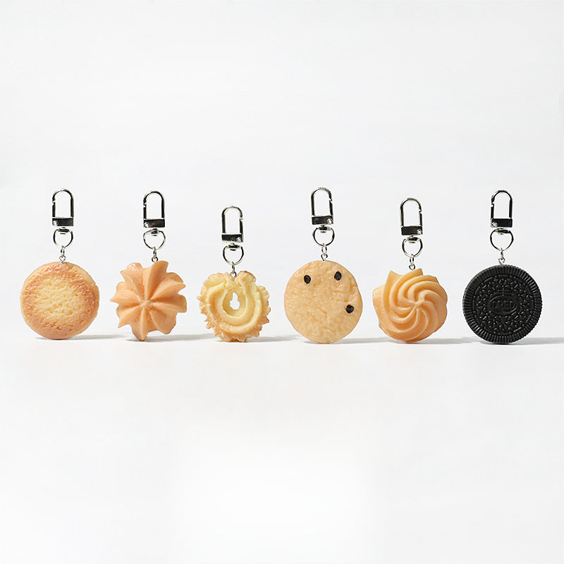Simulation Series Cookie Keychain Cute Backpack Pendant Personalized Daily Car Pendant Versatile Hanging Ornament