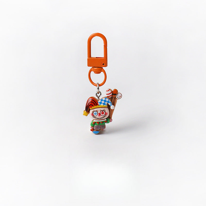 Cartoon Cute Exquisite Outfit Labubu Keychain Pendant Daily Versatile Adorable Accessory Small Bag Charm