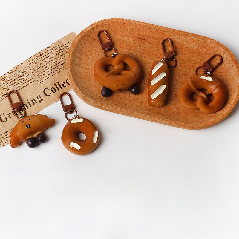 Personalized Imitation French Style Bag Pendant Keychain Simple Backpack Hanging Accessory Cute Fun Decoration
