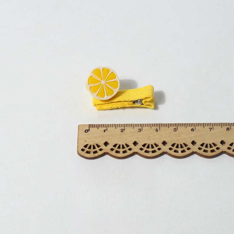 Cartoon Mini Realistic Cute Hair Accessories Fruit Vegetable Small Hair Clips Sweet Broken Hair Clips Hair Ornaments Clips Hair Accessories Side Clips