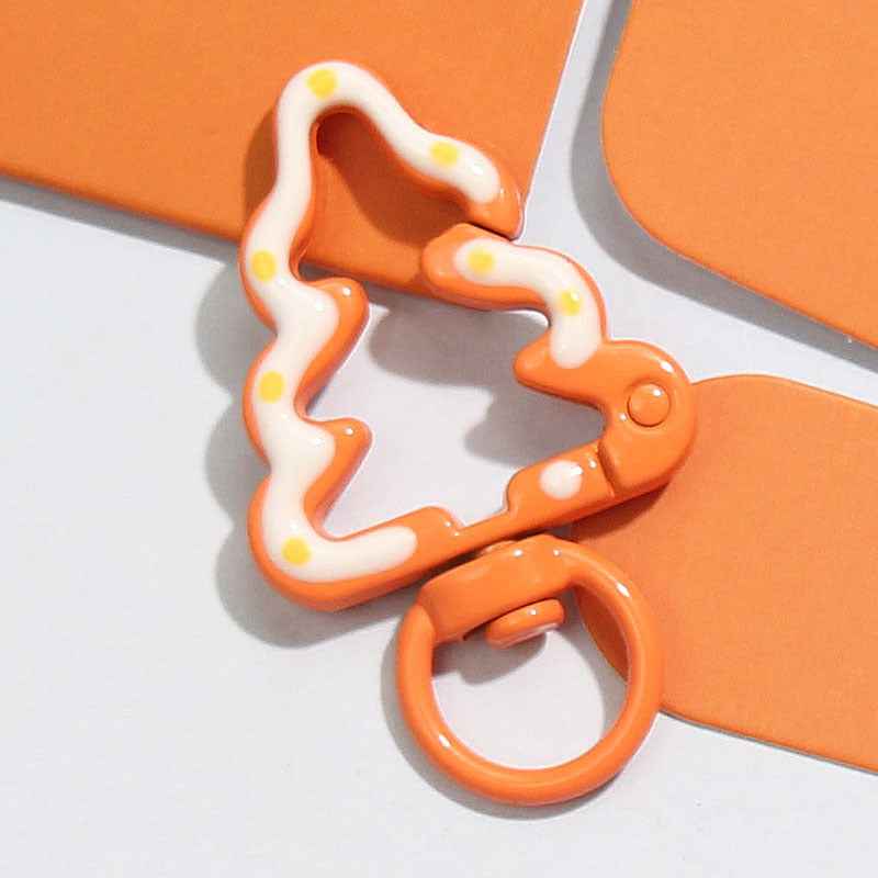 2025 New Hand-painted Christmas Tree Alloy Buckle