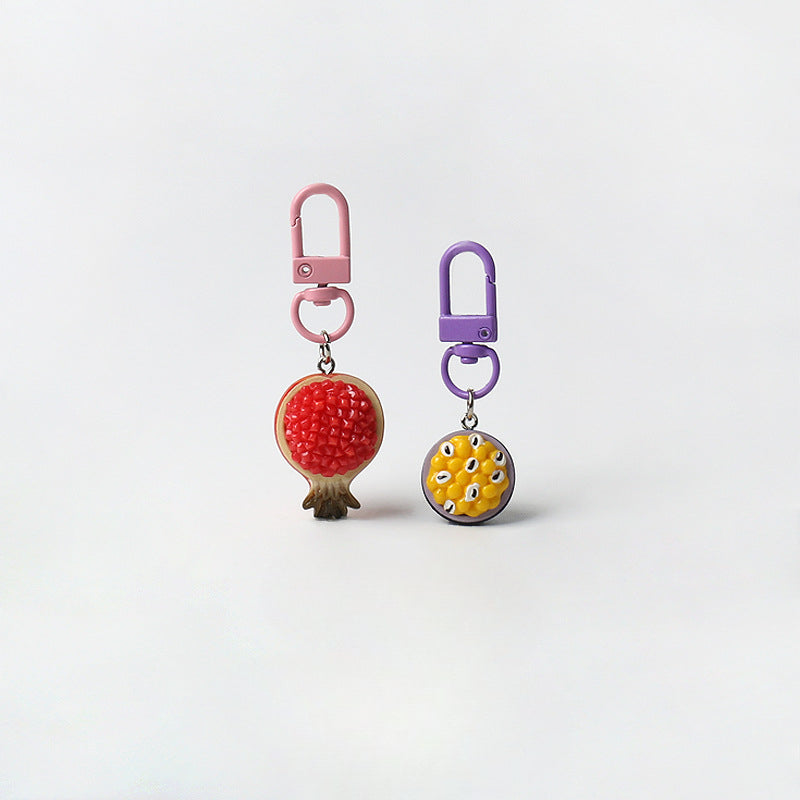Creative Super Realistic Fruit Keychain Personality Cute Pendant Versatile Simple Bag Charm Fun Accessory