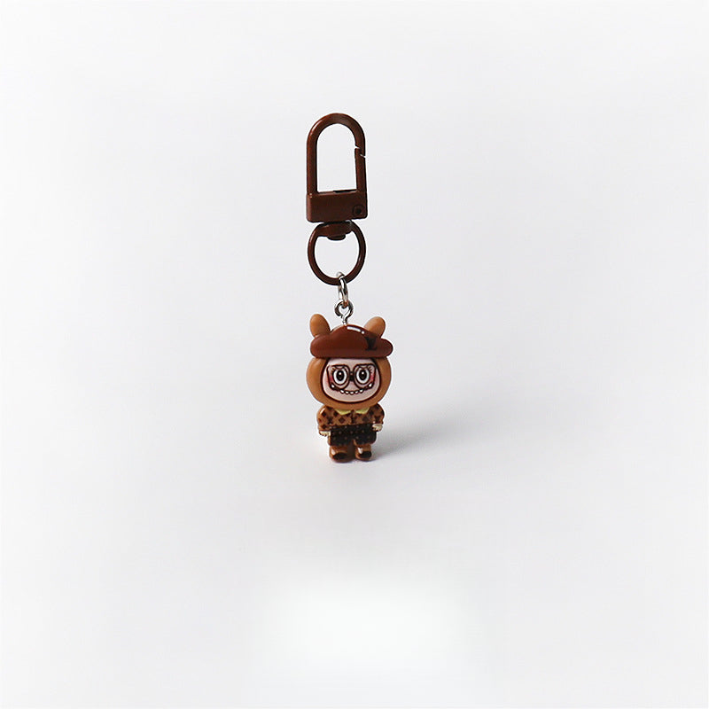 Cartoon Cute Exquisite Outfit Labubu Keychain Pendant Daily Versatile Adorable Accessory Small Bag Charm