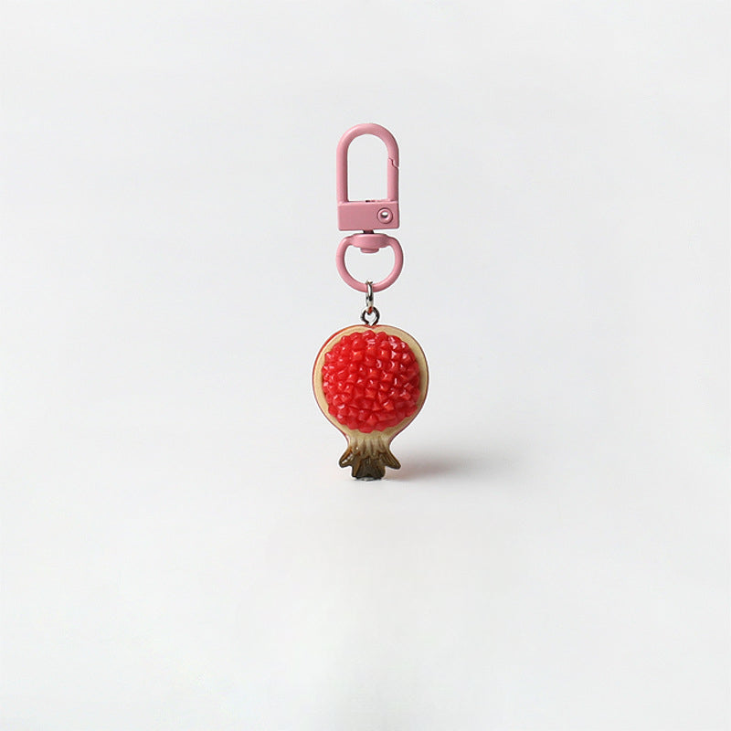 Creative Super Realistic Fruit Keychain Personality Cute Pendant Versatile Simple Bag Charm Fun Accessory