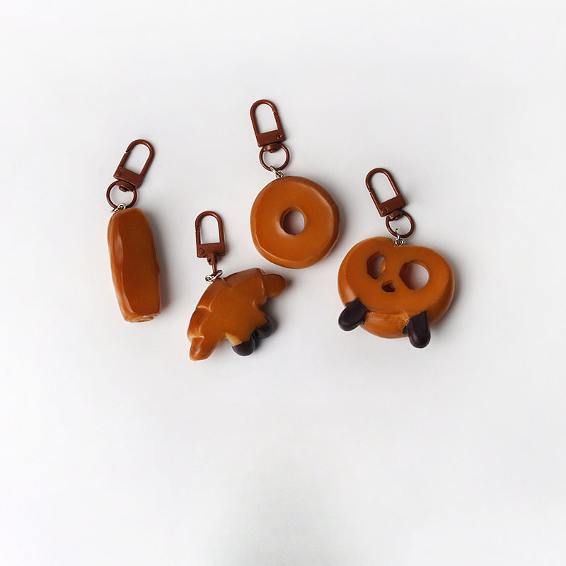 Personalized Imitation French Style Bag Pendant Keychain Simple Backpack Hanging Accessory Cute Fun Decoration