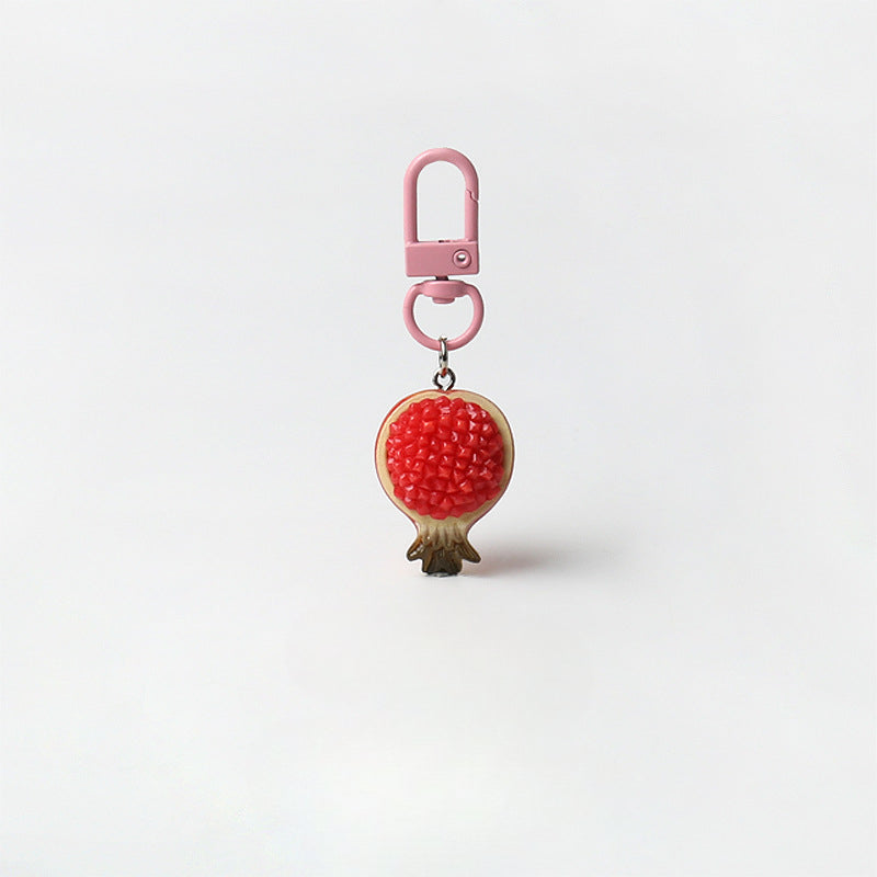 Creative Super Realistic Fruit Keychain Personality Cute Pendant Versatile Simple Bag Charm Fun Accessory