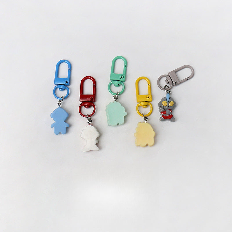 Personalized Ultraman Monster Series Keychain Cartoon Pendant Daily Car Small Pendant All-Matching Accessories Hanging Ornaments
