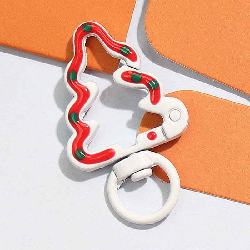 2025 New Hand-painted Christmas Tree Alloy Buckle