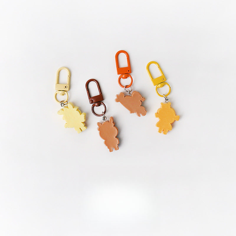 Cartoon Cute Exquisite Outfit Labubu Keychain Pendant Daily Versatile Adorable Accessory Small Bag Charm