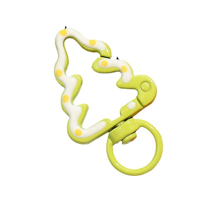 2025 New Hand-painted Christmas Tree Alloy Buckle