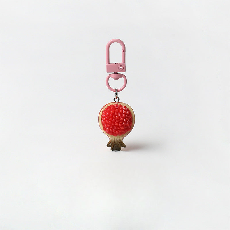 Creative Super Realistic Fruit Keychain Personality Cute Pendant Versatile Simple Bag Charm Fun Accessory