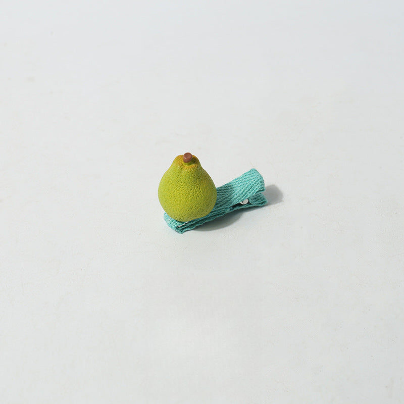 Cartoon Mini Realistic Cute Hair Accessories Fruit Vegetable Small Hair Clips Sweet Broken Hair Clips Hair Ornaments Clips Hair Accessories Side Clips