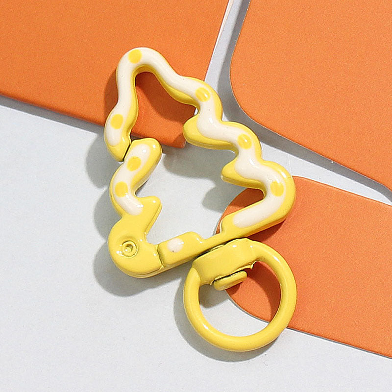 2025 New Hand-painted Christmas Tree Alloy Buckle