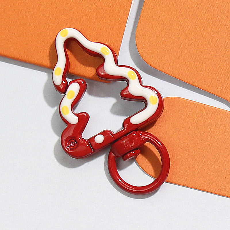 2025 New Hand-painted Christmas Tree Alloy Buckle