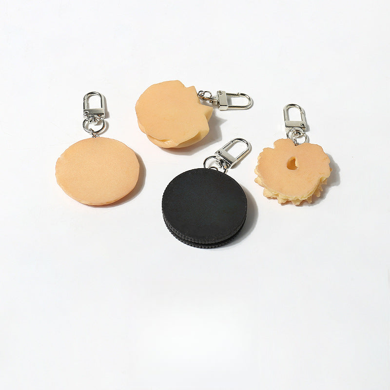 Simulation Series Cookie Keychain Cute Backpack Pendant Personalized Daily Car Pendant Versatile Hanging Ornament