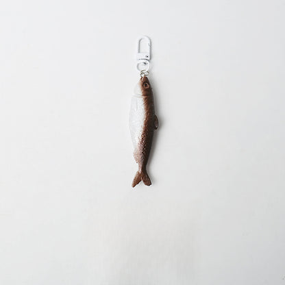 Quirky Realistic Salted Fish Keychain Backpack Pendant Ornament Personality Lifelike Japanese Style Fun Accessory