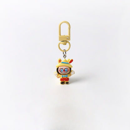 Cartoon Cute Exquisite Outfit Labubu Keychain Pendant Daily Versatile Adorable Accessory Small Bag Charm