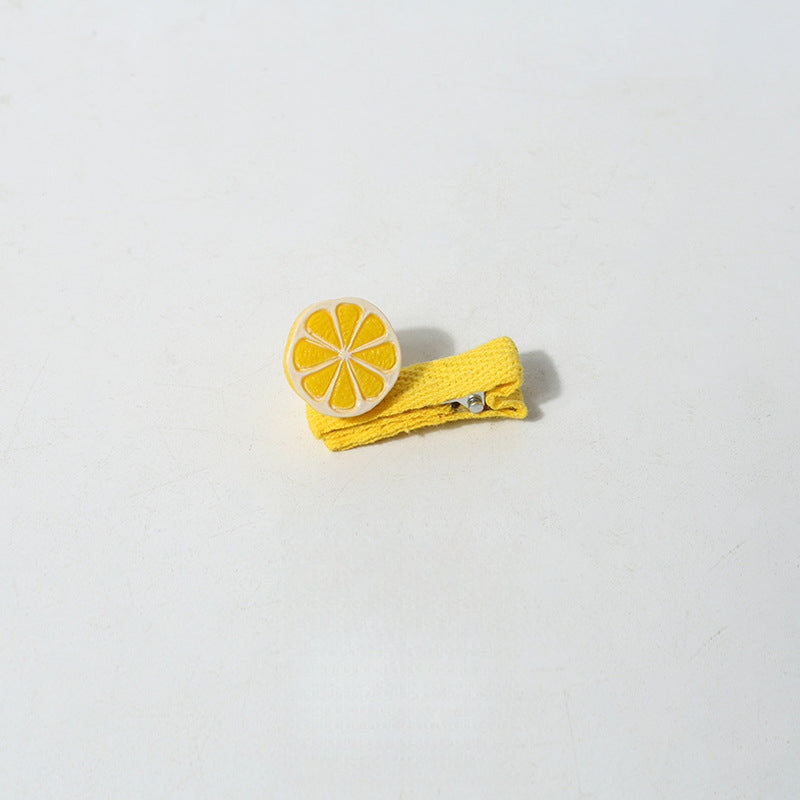 Cartoon Mini Realistic Cute Hair Accessories Fruit Vegetable Small Hair Clips Sweet Broken Hair Clips Hair Ornaments Clips Hair Accessories Side Clips