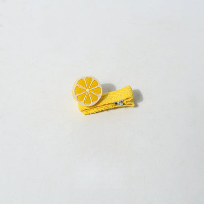 Cartoon Mini Realistic Cute Hair Accessories Fruit Vegetable Small Hair Clips Sweet Broken Hair Clips Hair Ornaments Clips Hair Accessories Side Clips