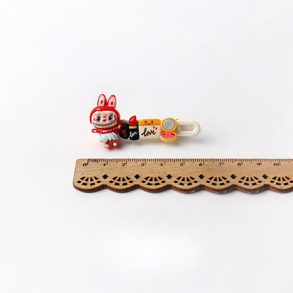 Cute Artistic Sports labubu Hair Clip Cartoon Bangs Clip Girl's Side Clip Hair Accessory