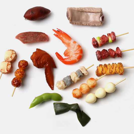 Internet Celebrity One Skewer Hair Clip Personality Fun Foodie Cute Quirky Hairpin Food Spare Ribs Meatball Hair Accessories