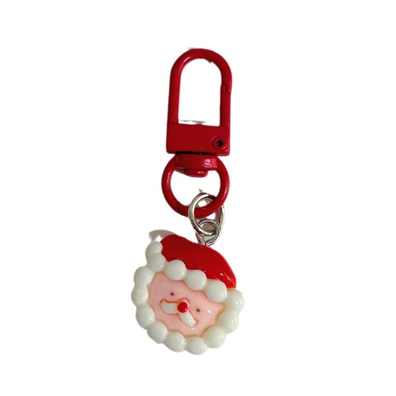 Christmas New Gift Cartoon Cute Keychain Pendant Santa Claus Backpack Decoration