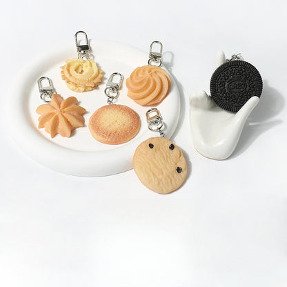 Simulation Series Cookie Keychain Cute Backpack Pendant Personalized Daily Car Pendant Versatile Hanging Ornament