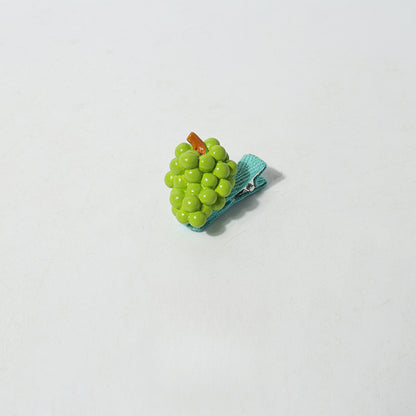 Cartoon Mini Realistic Cute Hair Accessories Fruit Vegetable Small Hair Clips Sweet Broken Hair Clips Hair Ornaments Clips Hair Accessories Side Clips