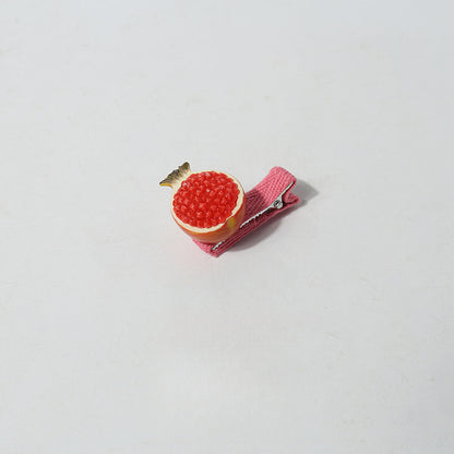 Cartoon Mini Realistic Cute Hair Accessories Fruit Vegetable Small Hair Clips Sweet Broken Hair Clips Hair Ornaments Clips Hair Accessories Side Clips