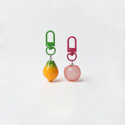 Creative Super Realistic Fruit Keychain Personality Cute Pendant Versatile Simple Bag Charm Fun Accessory