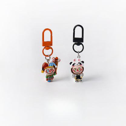 Cartoon Cute Exquisite Outfit Labubu Keychain Pendant Daily Versatile Adorable Accessory Small Bag Charm