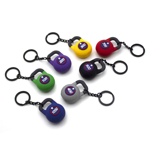 Mini Kettlebell Creative Pendant Ornament Accessories Keychain Backpack Pendant Decoration PVC Material Simulation Keychain