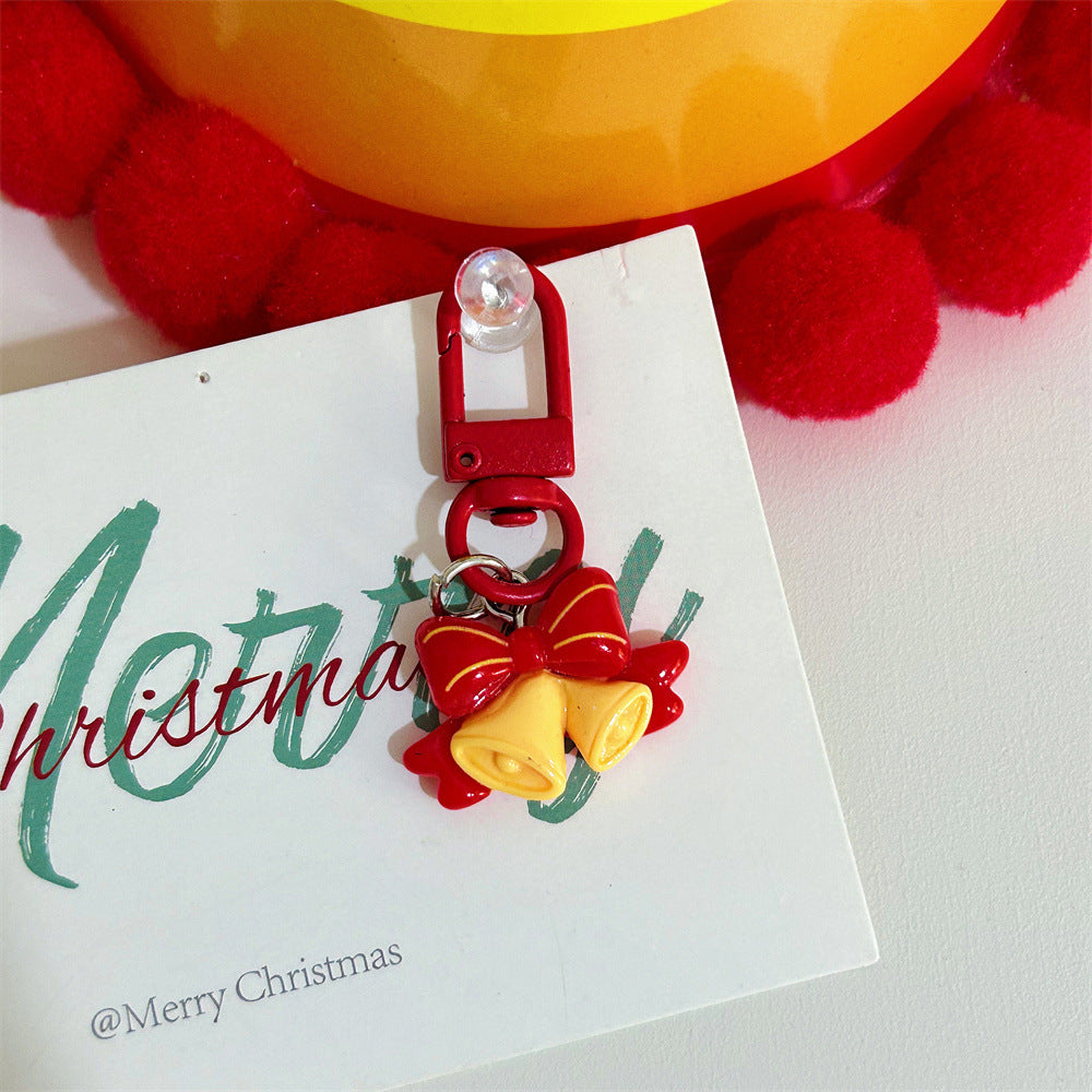 Christmas New Gift Cartoon Cute Keychain Pendant Santa Claus Backpack Decoration