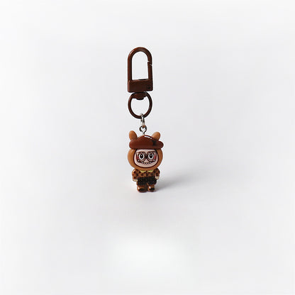Cartoon Cute Exquisite Outfit Labubu Keychain Pendant Daily Versatile Adorable Accessory Small Bag Charm