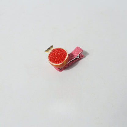 Cartoon Mini Realistic Cute Hair Accessories Fruit Vegetable Small Hair Clips Sweet Broken Hair Clips Hair Ornaments Clips Hair Accessories Side Clips