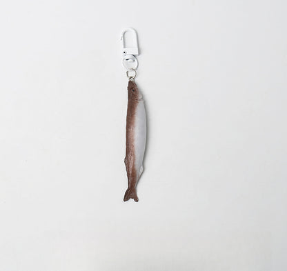 Quirky Realistic Salted Fish Keychain Backpack Pendant Ornament Personality Lifelike Japanese Style Fun Accessory
