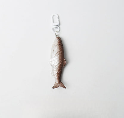 Quirky Realistic Salted Fish Keychain Backpack Pendant Ornament Personality Lifelike Japanese Style Fun Accessory
