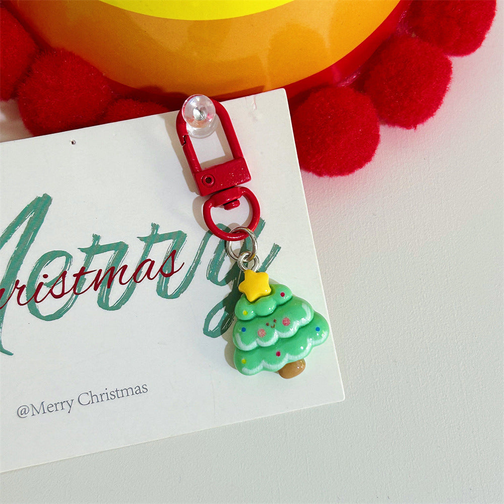 Christmas New Gift Cartoon Cute Keychain Pendant Santa Claus Backpack Decoration