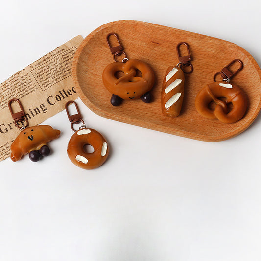 Personalized Imitation French Style Bag Pendant Keychain Simple Backpack Hanging Accessory Cute Fun Decoration