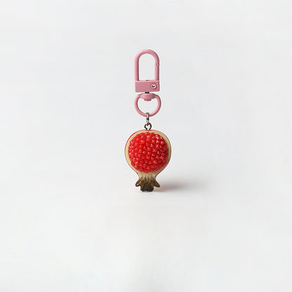 Creative Super Realistic Fruit Keychain Personality Cute Pendant Versatile Simple Bag Charm Fun Accessory