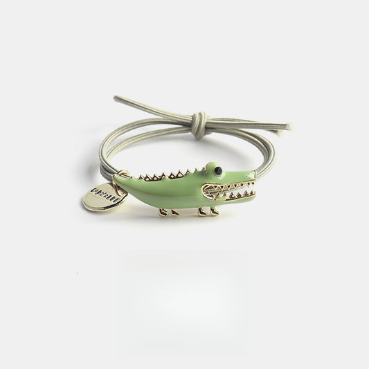 Korean Style Internet Celebrity Cute Crocodile Hair Tie Sweet Girl Hair Band Versatile Elastic Band Ponytail Hair Rope Hair Tie Hair Accessory