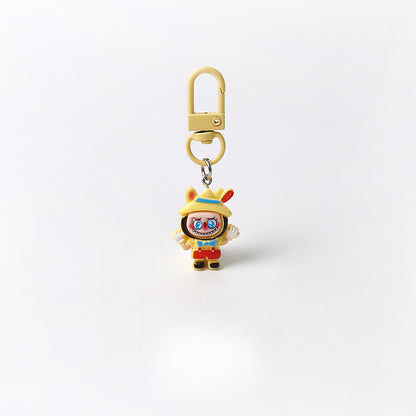 Cartoon Cute Exquisite Outfit Labubu Keychain Pendant Daily Versatile Adorable Accessory Small Bag Charm