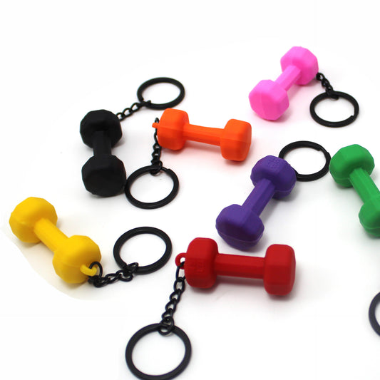 Fitness Sports Equipment Dumbbell Keychain Pendant Couple Keychain Keychain Backpack Pendant Souvenir
